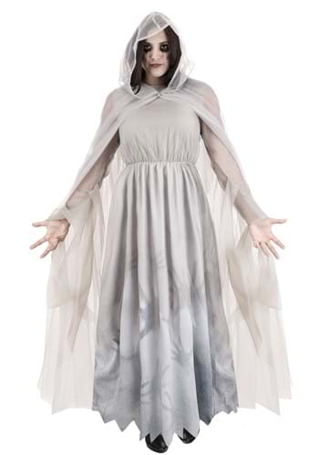 Womens Lady in White Ghost Costume Dress