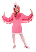 Girl's Fancy Flamingo Costume Alt 5