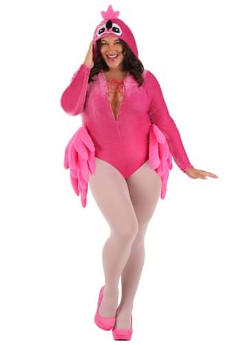 Plus Size Womens Exclusive Feisty Flamingo Costume