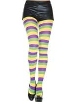 Mardi Gras Stripped tights