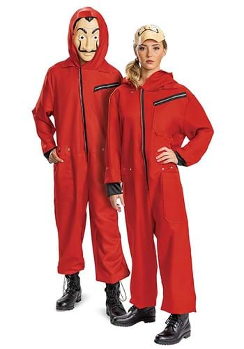 Money Heist Adult Jumpsuit w/Mask Costume