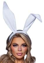 White Bendable Velvet Bunny Ears