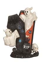 Light Up Ghost in Coffin Figure