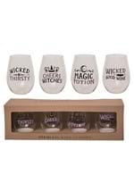 18 oz Witchy Stemless Wine Glass Set Alt 1