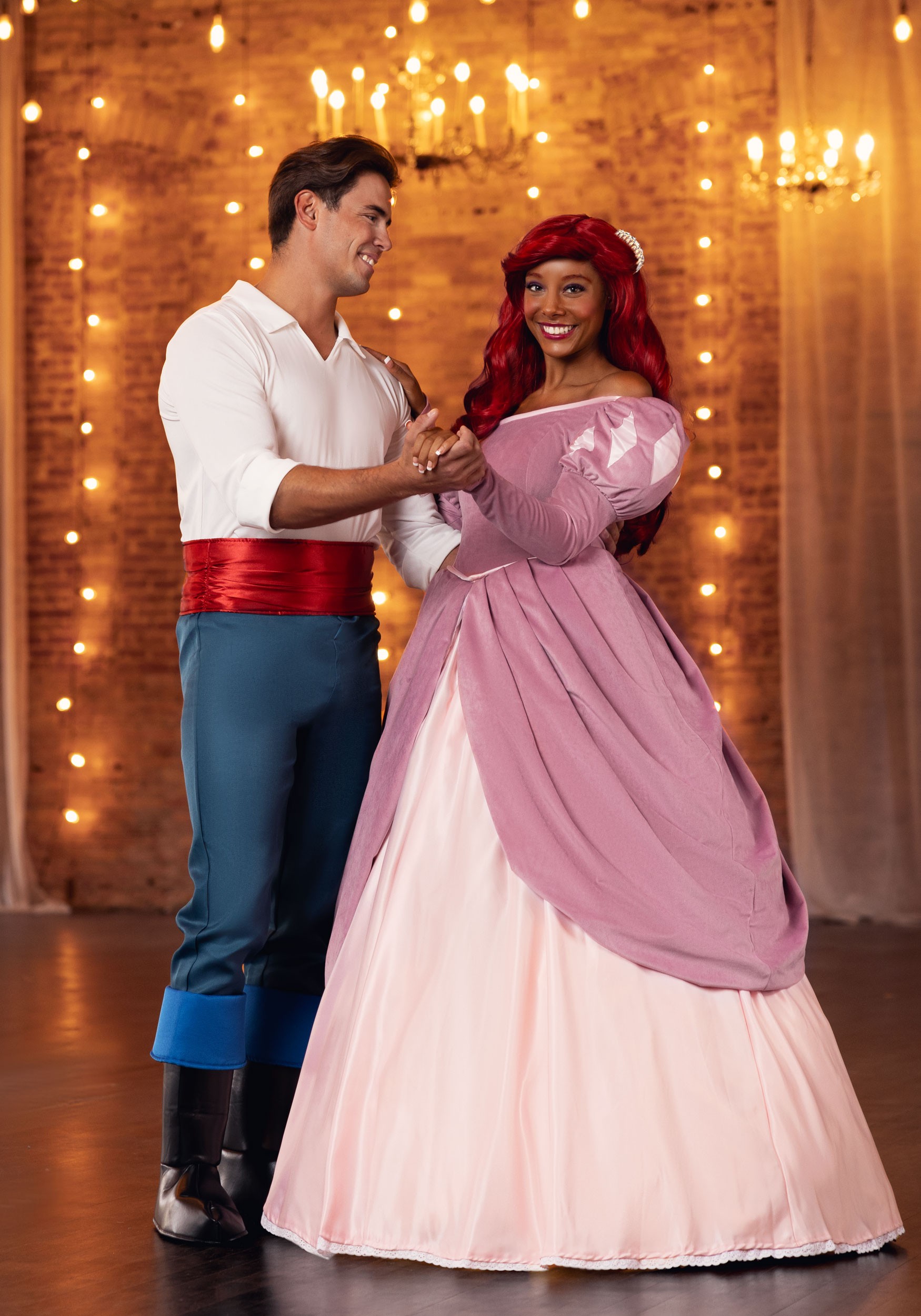 little mermaid in pink dress FM-Anime The (Disney) Ariel Cosplay Costume dont be shy about it Little Mermaid Pink Princess Dress