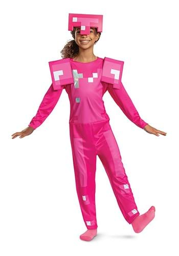 Minecraft Girls Classic Pink Armor Costume