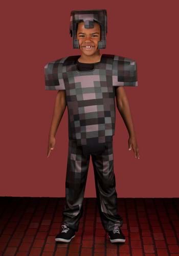 Kids Minecraft Netherite Armor Deluxe Costume