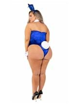 Playboy Plus Size Women's Royal Blue Bunny Costume Alt 1