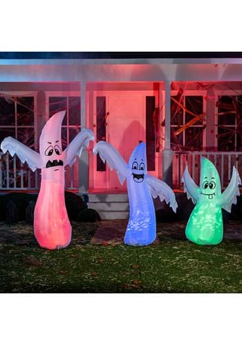 Set of 3 Small Medium Large Inflatable Ghosts Prop Main