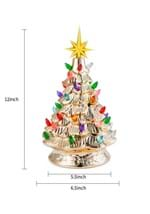 12" Gold Ceramic Christmas Tree Alt 4