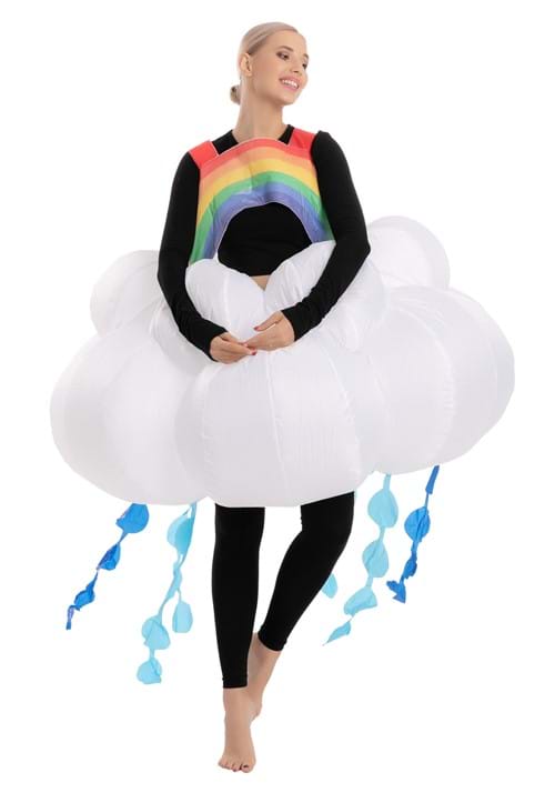 Adult Inflatable Rainbow Raining Cloud Costume