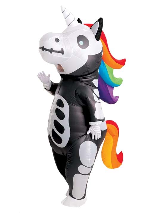 Adult Inflatable Skeleton Unicorn Costume