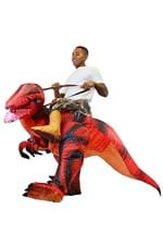 Adult Inflatable Riding-A-Red Raptor Costume