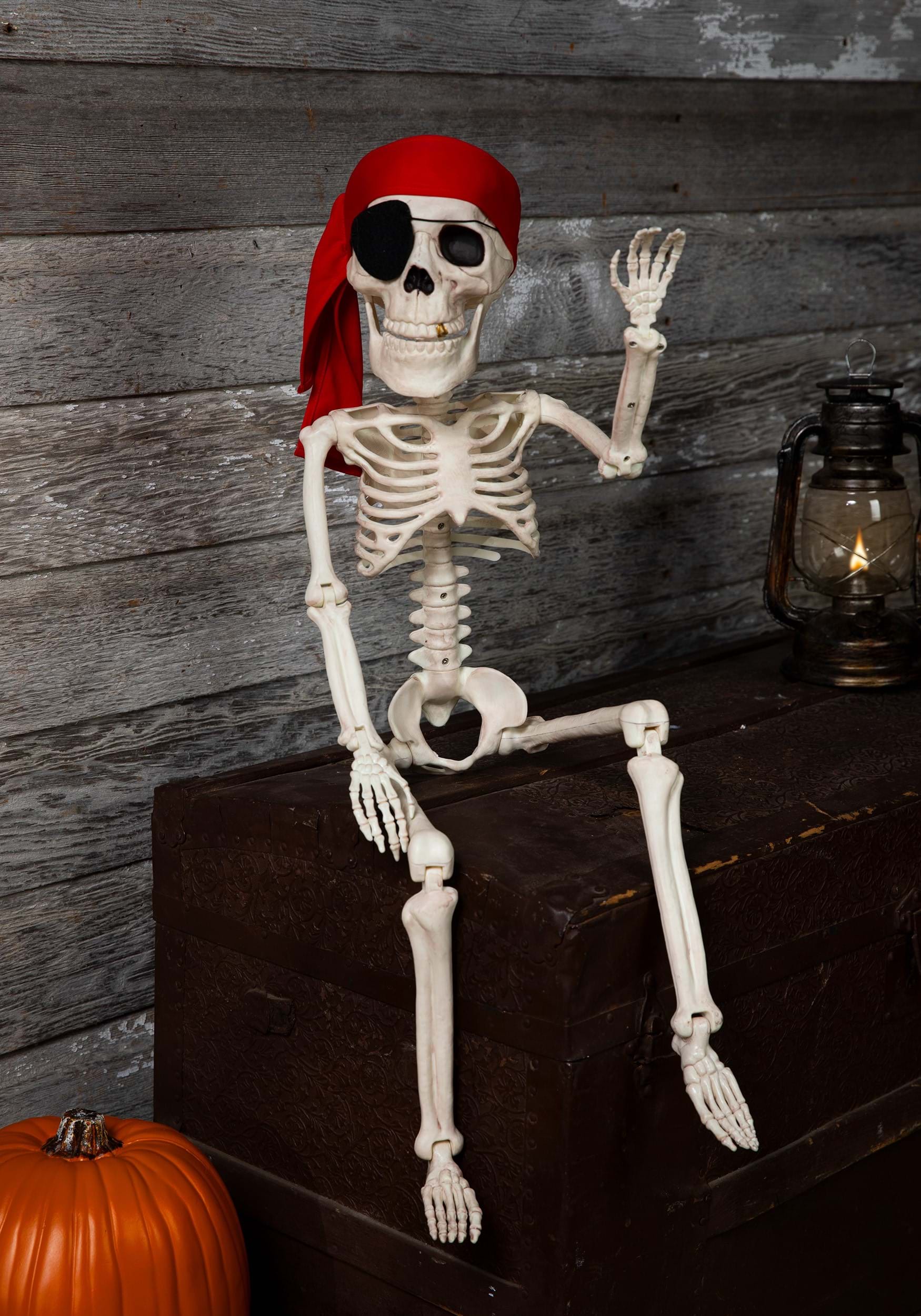 Skeleton Mermaid & Pirate Couple Halloween Decorations, Home Decor,  Halloween, 2 Pieces
