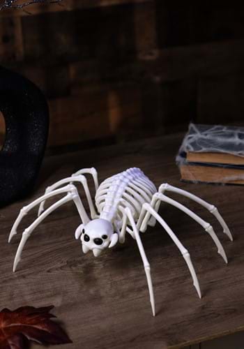 13.6" Black Light Ghostly Spooky Spider Skeleton