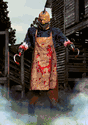 Animated Buzzhead Bloody Butcher Decoration