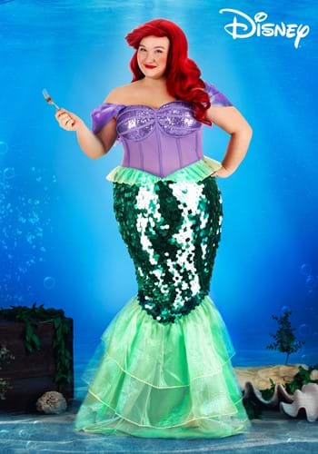Plus Disney Little Mermaid Premium Ariel Mermaid Dress