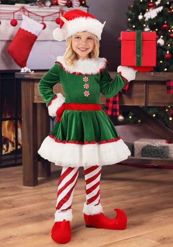 Christmas Elf Girls Toddler Costume UPD