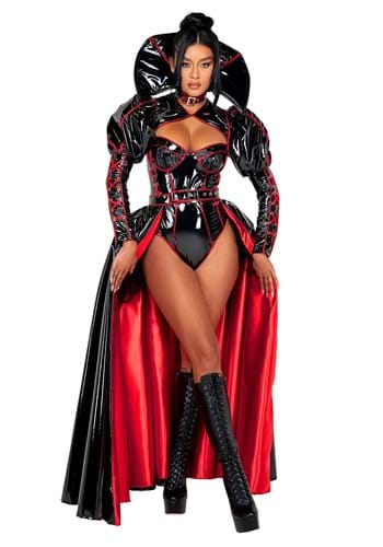 Midnight Sexy Vampira Women's Corset & Collar Costume -Halloween