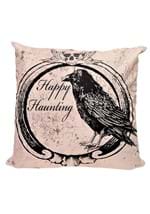 18" Happy Haunting Raven Pillow Cover Alt 3