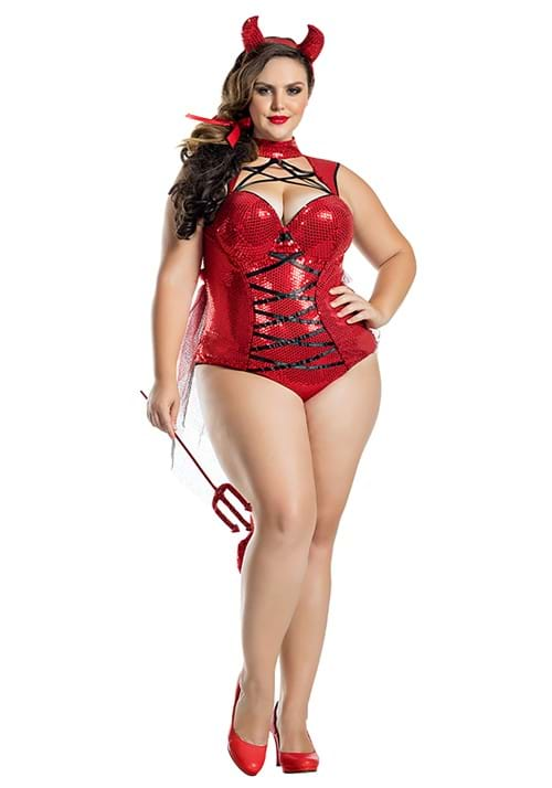 Women's Plus Size Pentagram Devil