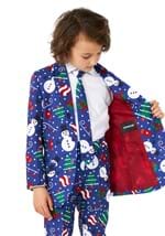 Boys Suitmeister Christmas Snowman Blue Suit Alt 2