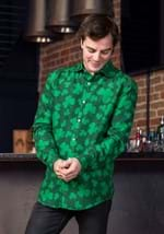 Mens Suitmeister Button Up St. Pats Green Shirt Alt 1