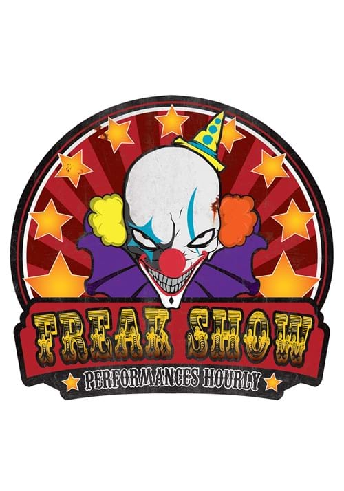 23 Inch Metal Freak Show Sign