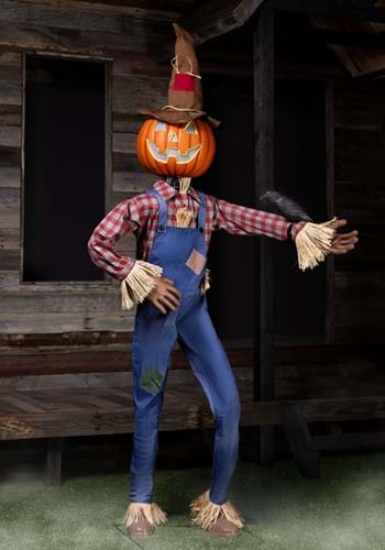 Whimsical Scarecrow Animatronic Decoration