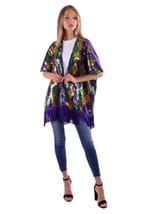 Womens Mardi Gras Sequin Shawl Alt 1