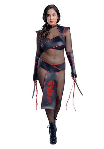 Plus Size Stealth Ninja Costume for Women