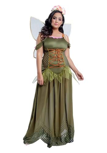 Women's Plus Rose Fairy Princess Costume