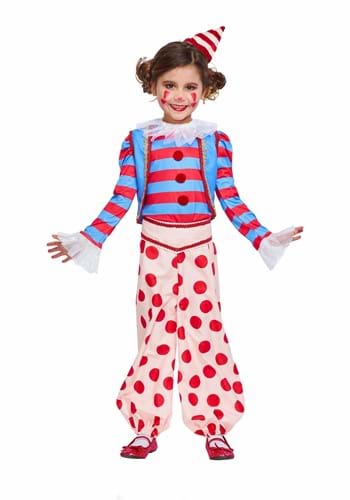 Girl's Vintage Clown Costume