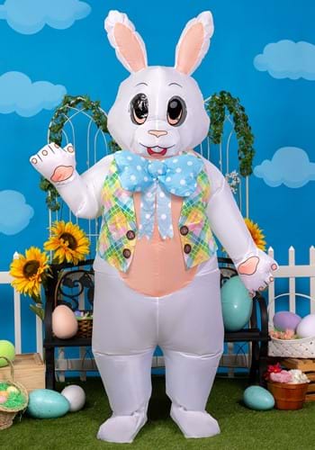 Adult Inflatable Easter Bunny Costume Main