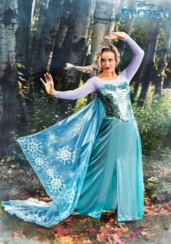 Womens Premium Disney Frozen Elsa Costume Dress