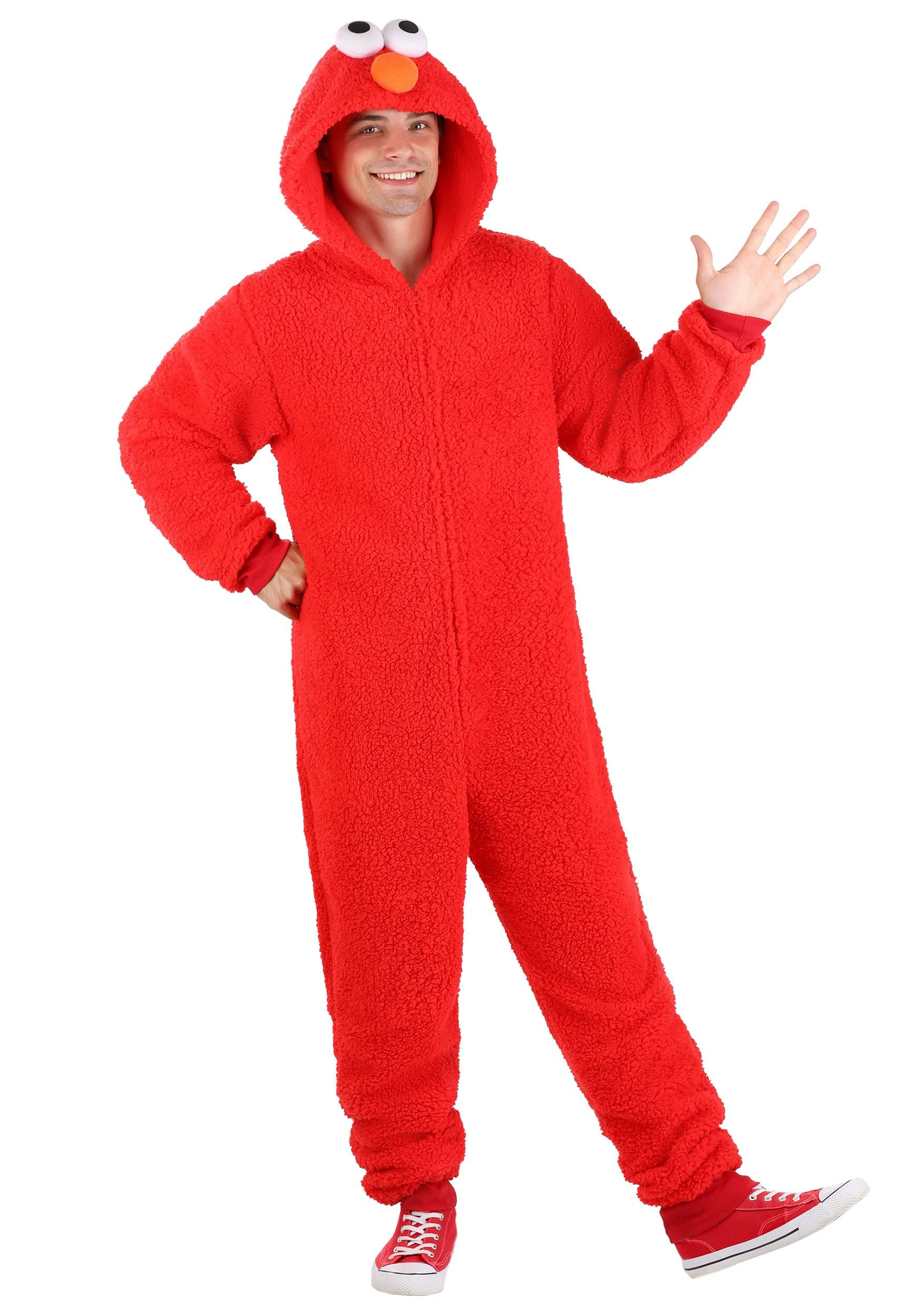 Sesame Street Elmo Sherpa Union Suit for Adults | Sesame Street Costumes