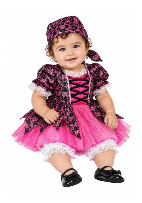 Girl's Infant Precious Pink Pirate Costume upd