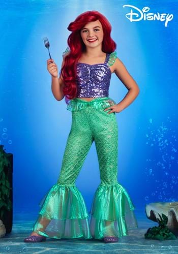 Girls Disney The Little Mermaid Ariel Costume Outfit