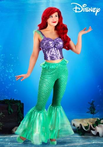 Womens Disney The Little Mermaid Costume Outfit
