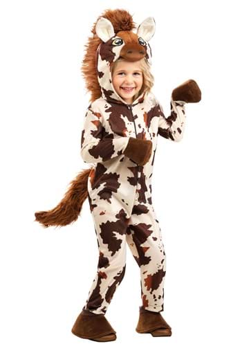 Deluxe Toddler Brown Spotted Horse Costume