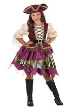 Kids Premium Purple Pirate Costume Alt 2