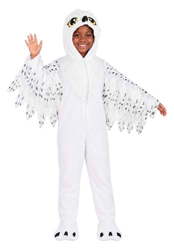 Plush White Owl Costume for Kids New Main
