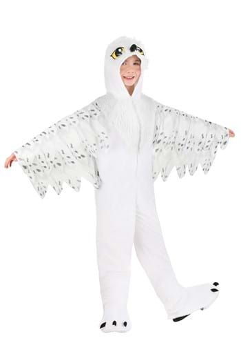 Plush White Owl Kid's Costume