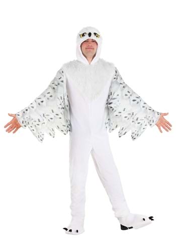 Plush White Owl Adult Costume
