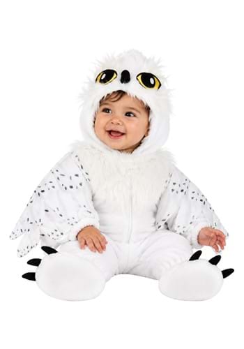 Plush White Owl Infant Costume 1