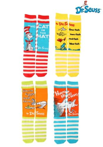 Dr Seuss Adult Book Cover Socks Set
