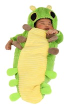 Infant Green Caterpillar Costume Bunting Alt 2