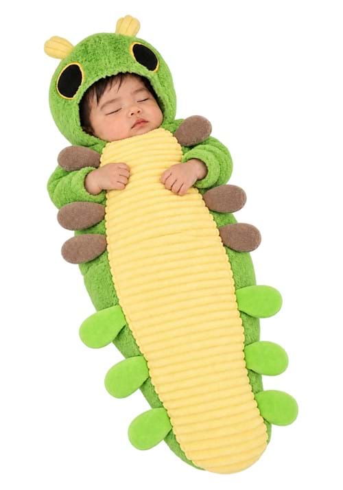 Green Caterpillar Bunting Costume for Infants New Main