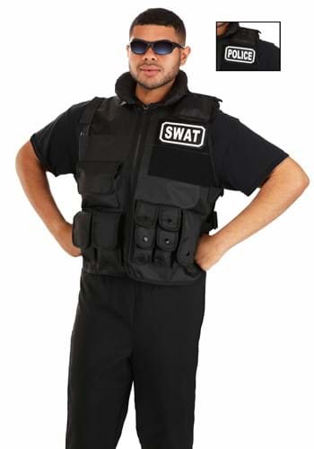 Plus Size Deluxe SWAT Team Adult Costume Vest