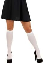 Adult Opaque White Knee High Stockings